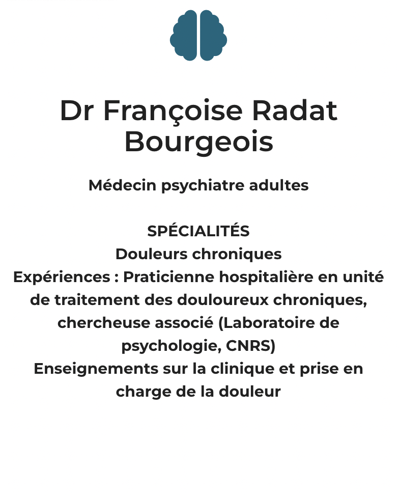 Dr Françoise Radar Bourgeois