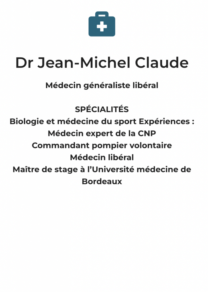 Dr Jean-Michel Claude